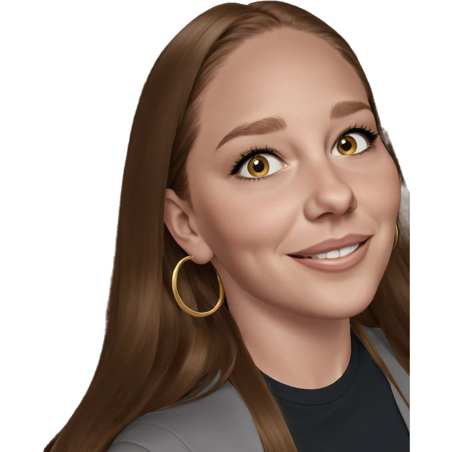 smiling girl with long hair emoji