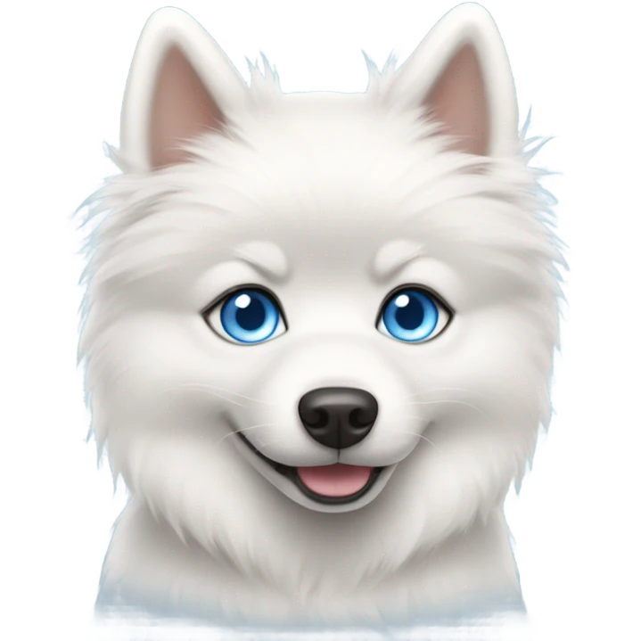 White pomsky emoji