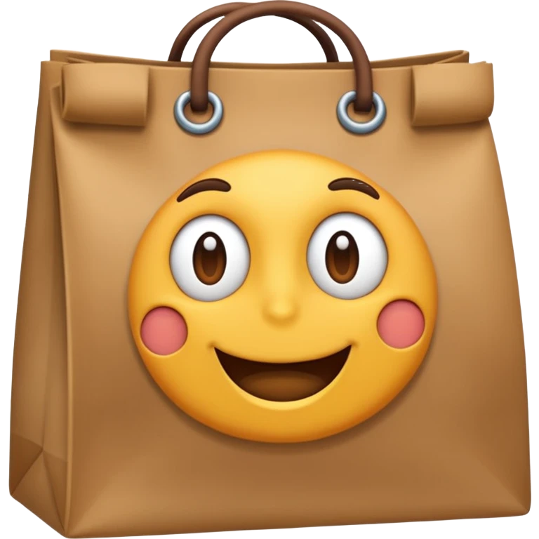 bolsa de papel emoji