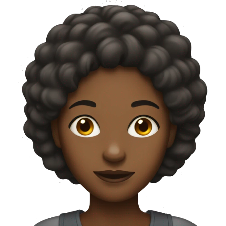 A black woman emoji