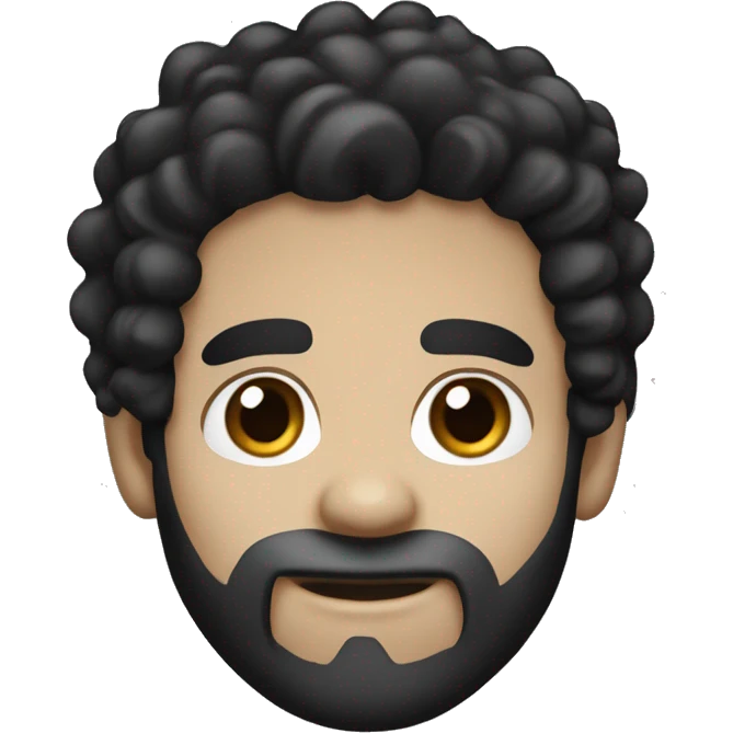 Black hair, Puerto Rican white skin ,   emoji