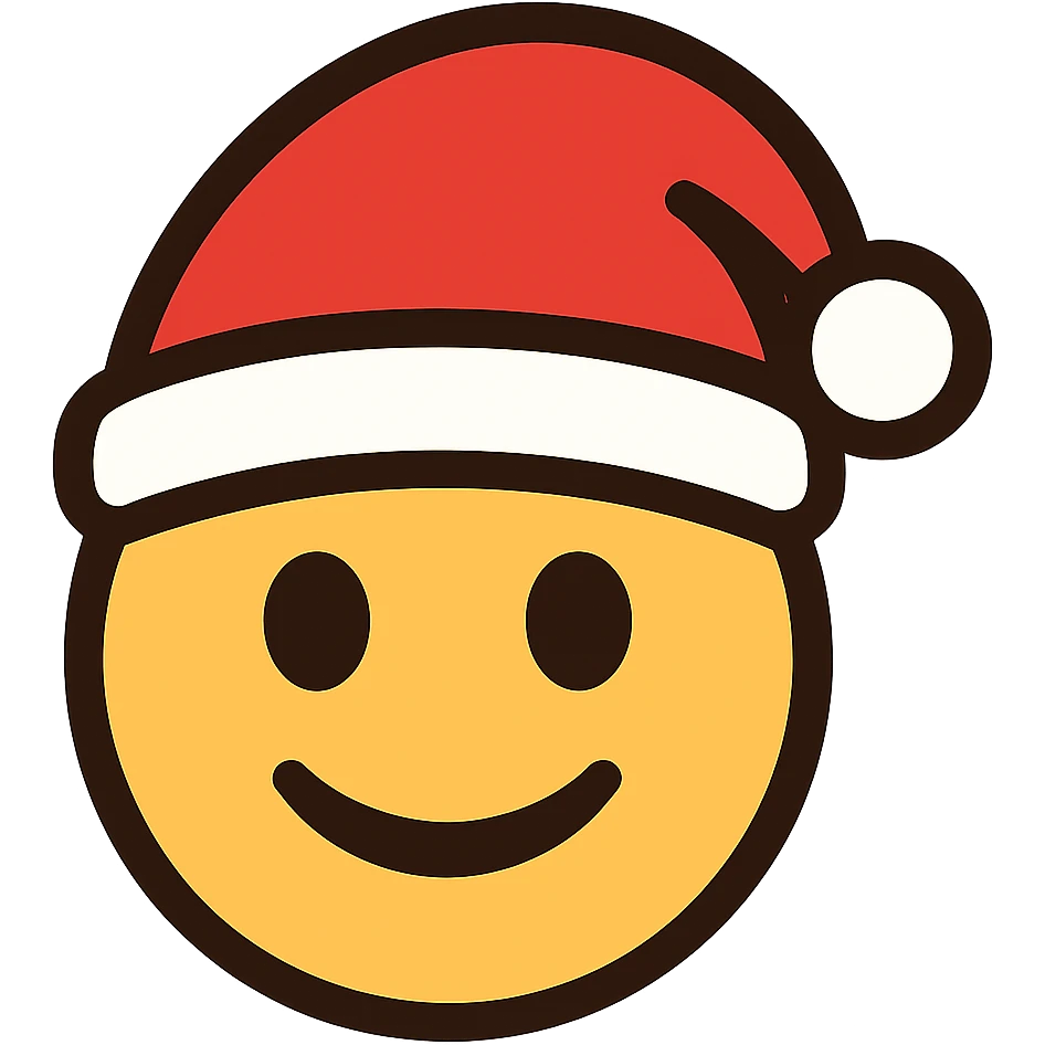 Christmas emoji, remove background emoji