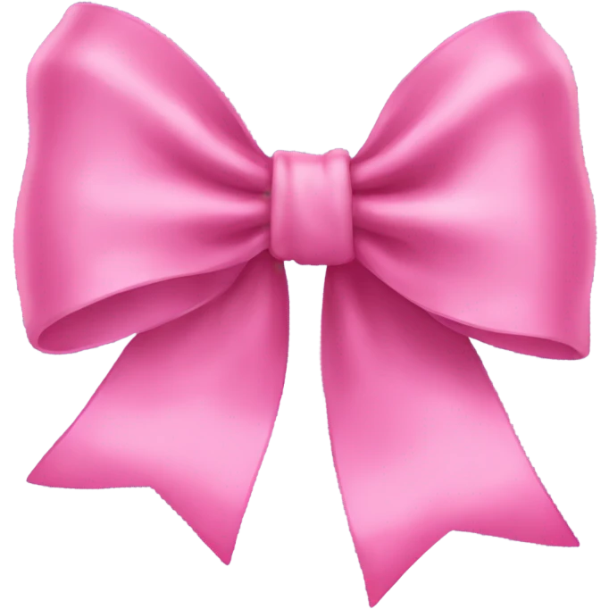 Pink flowy bow emoji