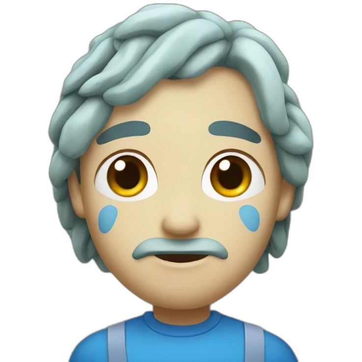 blue locust face emoji