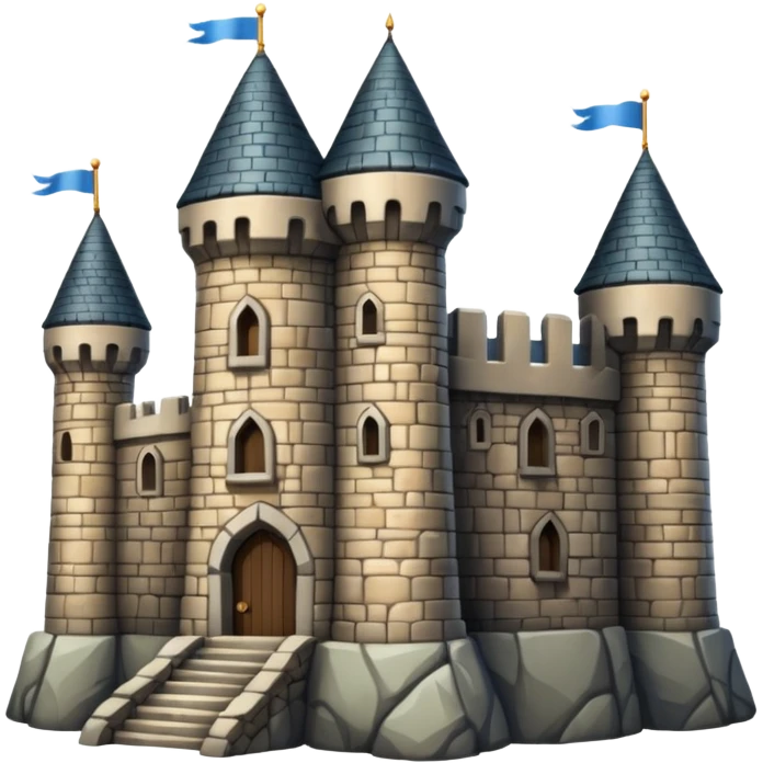 old castle emoji