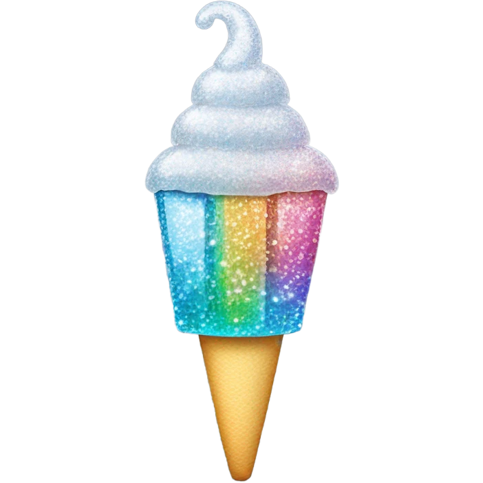 Glace avec paillette emoji