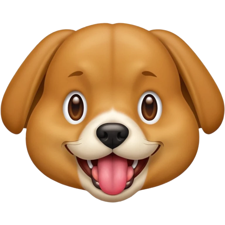 Mewing dog emoji