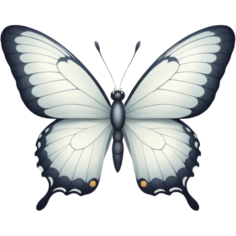 white butterfly emoji