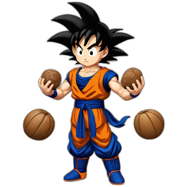 goku holding nuts emoji