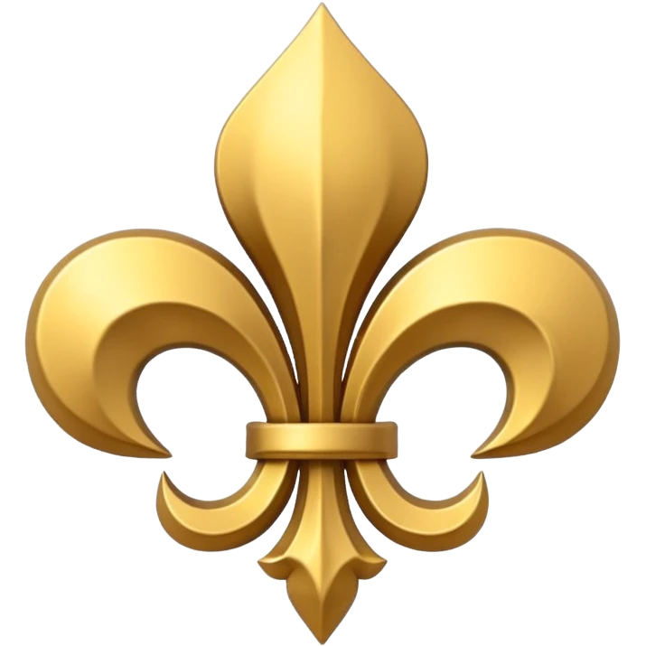 Petit bouclier fleur de lys emoji