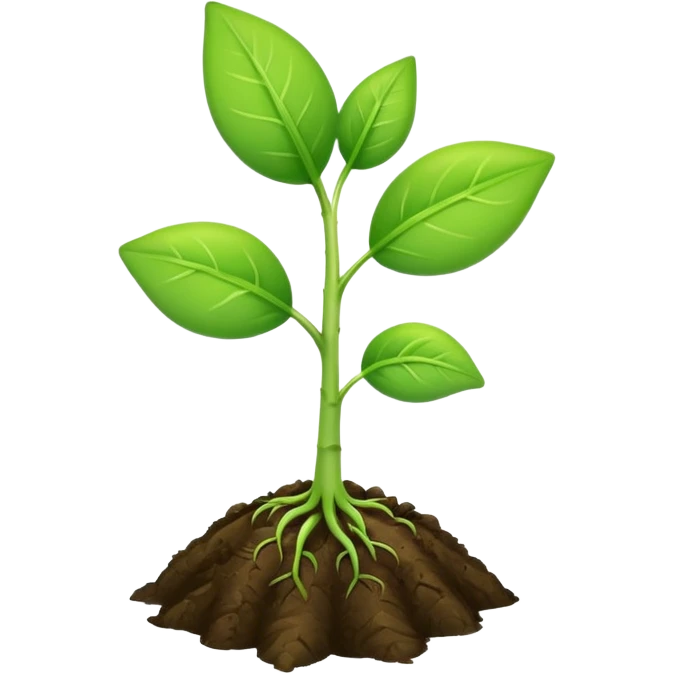 sprout　two reaf emoji