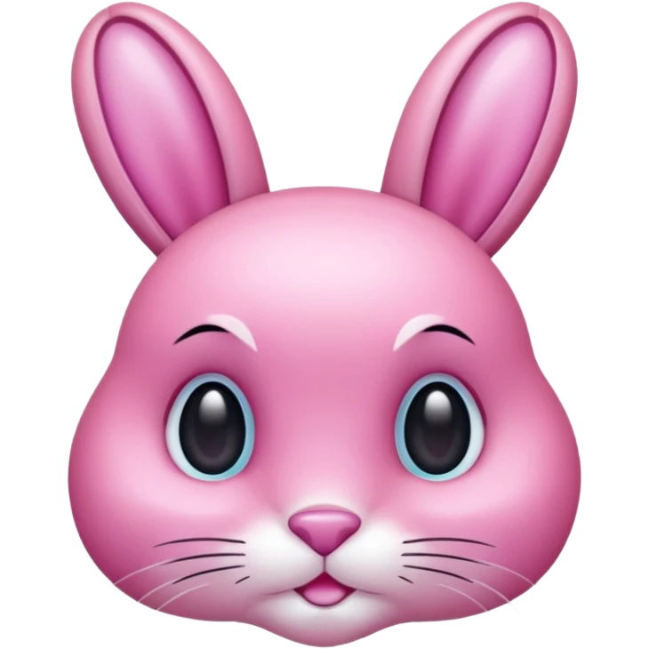  crystallized bunny pink emoji