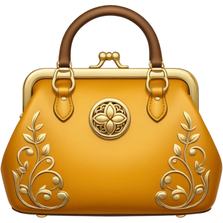golden luxury purse emoji