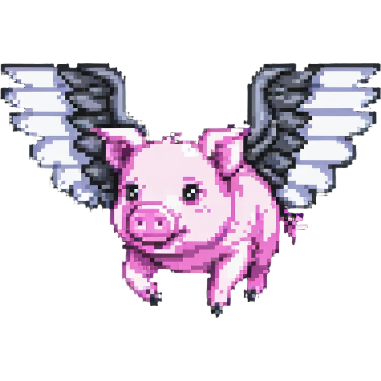 flying pig with wings emoji