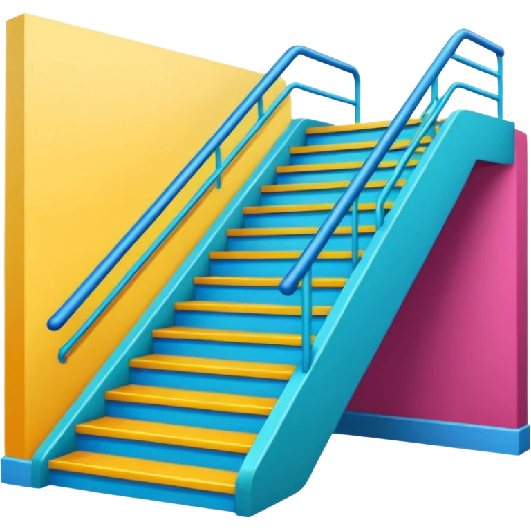 escalera colorida brasil emoji