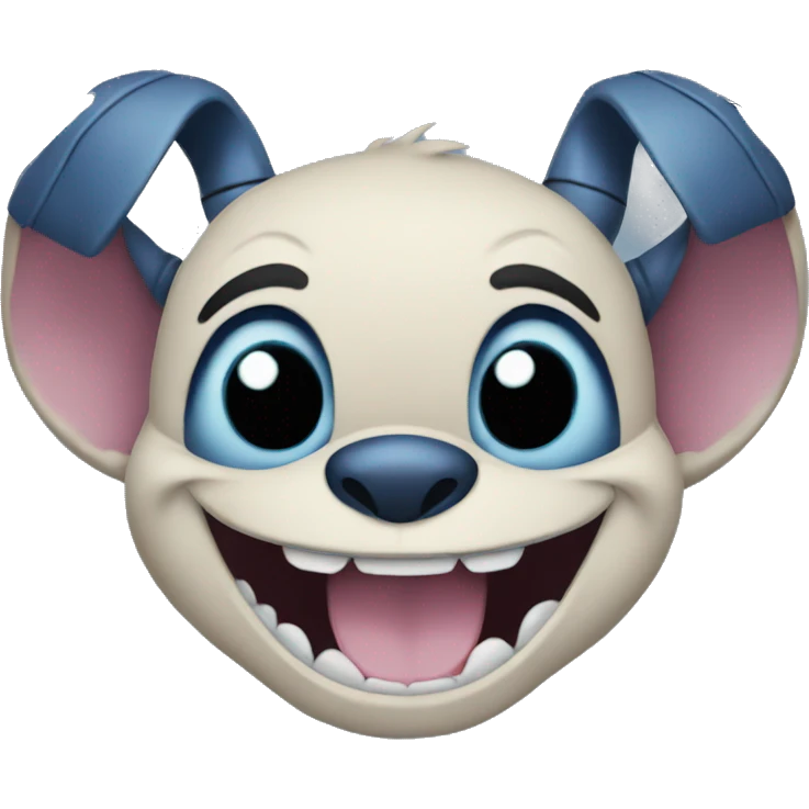 Happy stitch emoji
