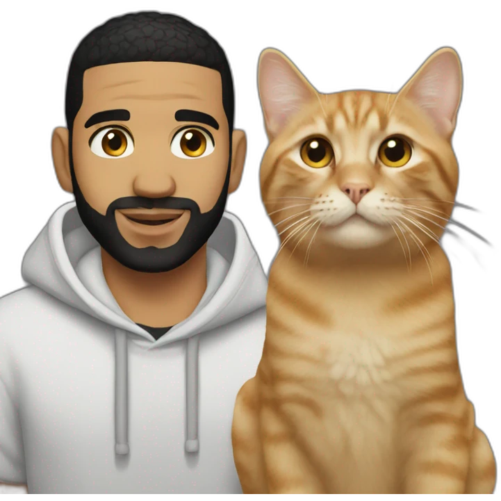 drake with cat emoji