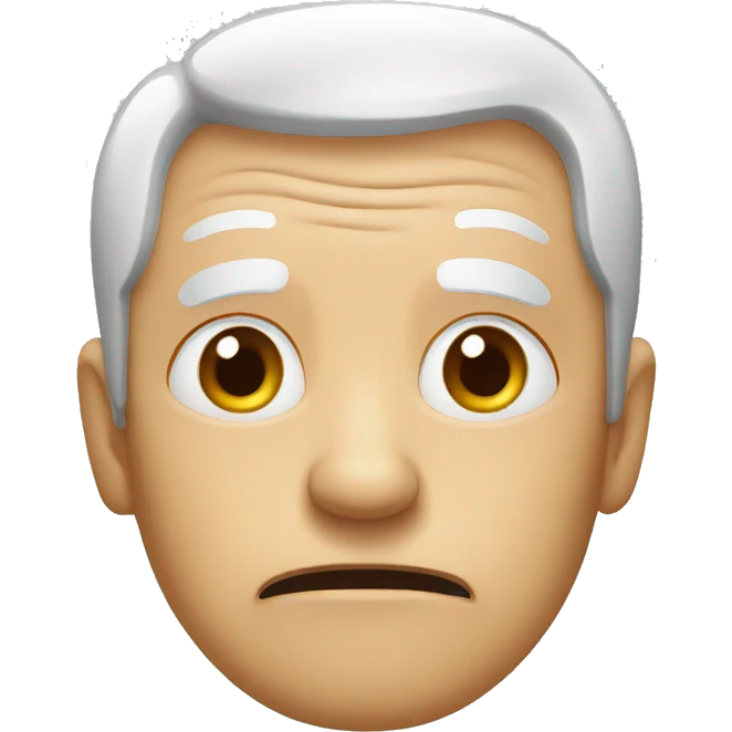 confused elderly emoji
