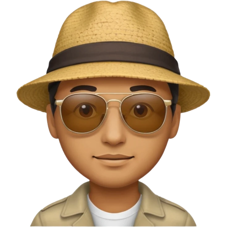 man with hat and sunglasses emoji