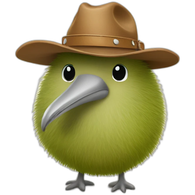 kiwi in cowboy hat emoji