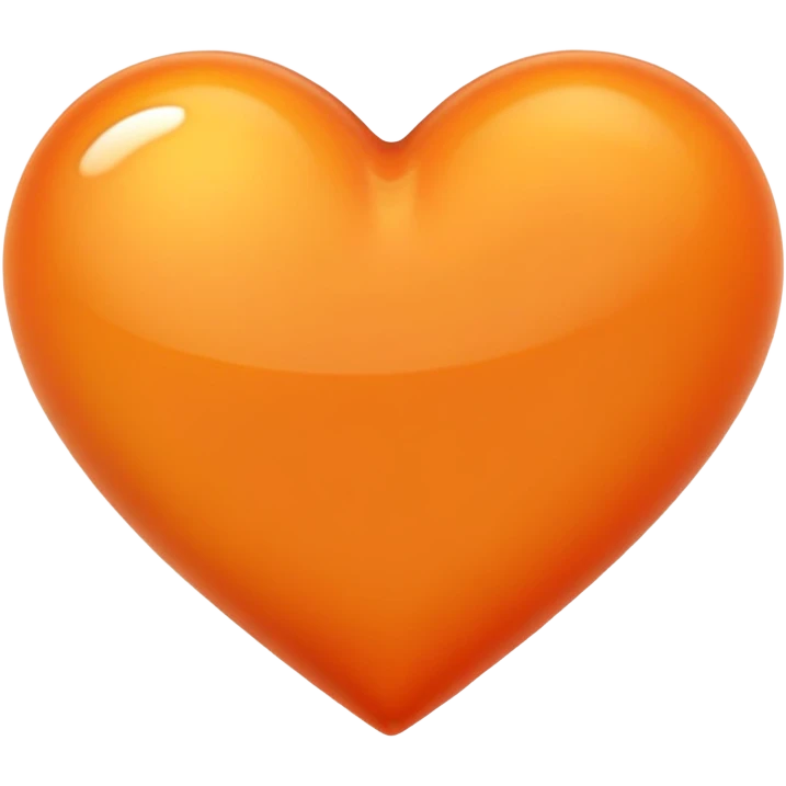 Corazon naranja  emoji