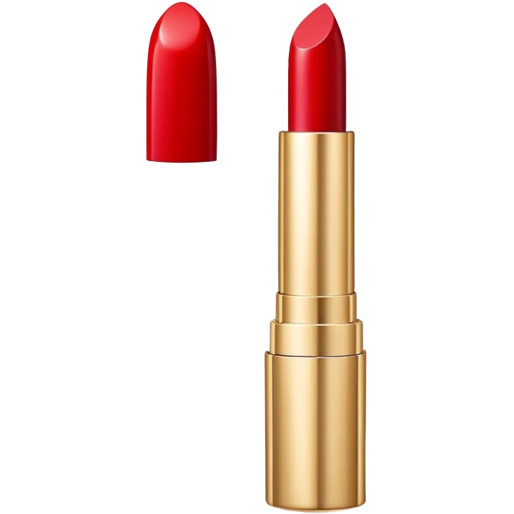 Luxury lipstick with Imogen branding emoji