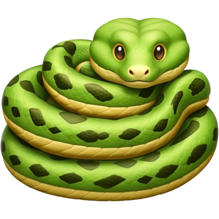 Snake cozy in her blankets and pillows napping  emoji