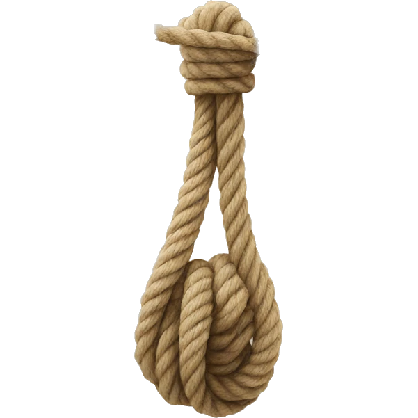 a rope hanging from the ceiling emoji