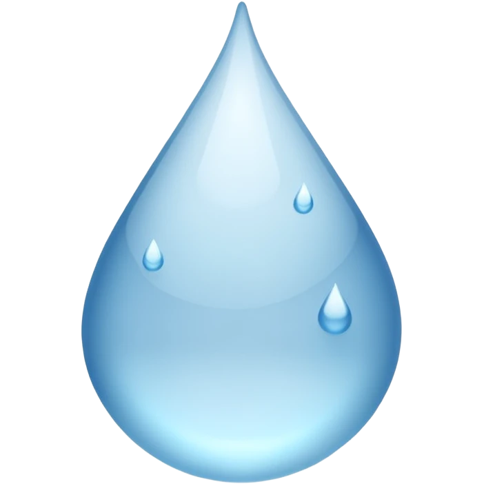 Gota de agua blanca  emoji