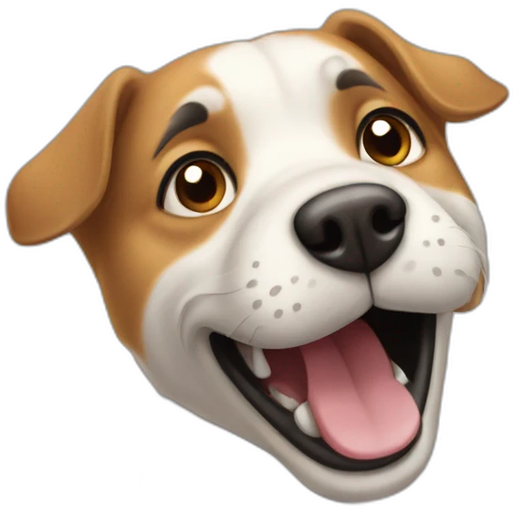 Dog barking emoji