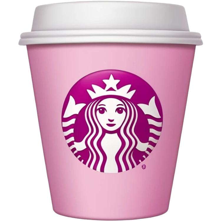 Pink starbuks emoji