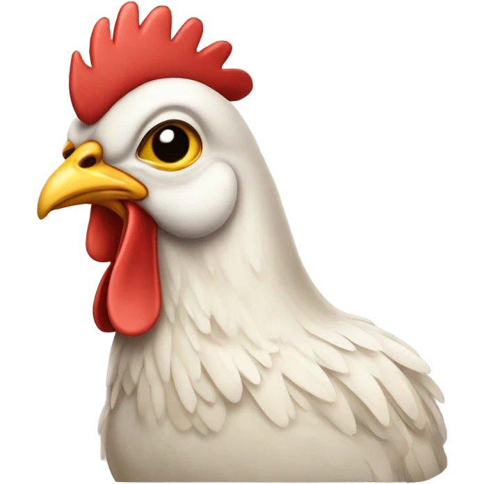 Preppy chicken emoji