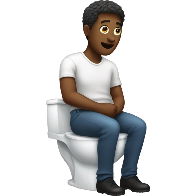 Man in a toilet emoji