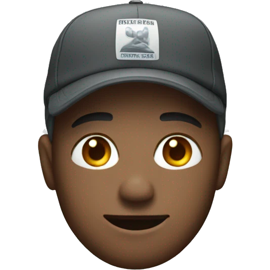 man with cap and can emoji