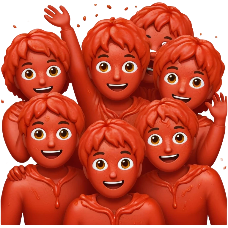 La Tomatina festival tomato fight emoji