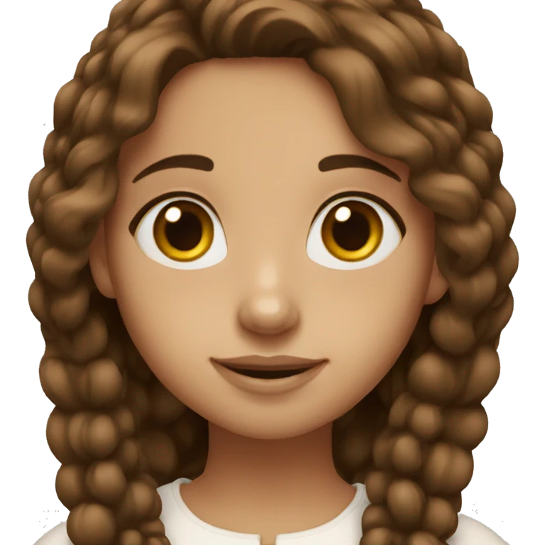 Jewish girl brown hair emoji