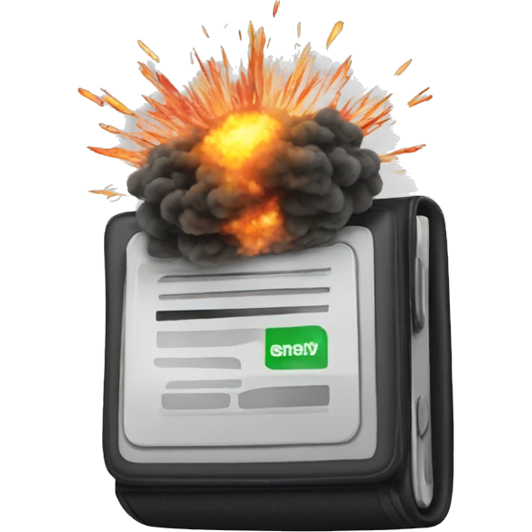 exploding pager emoji