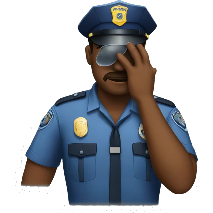 police facepalm emoji