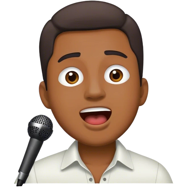 şarkı söyleyen adam emoji