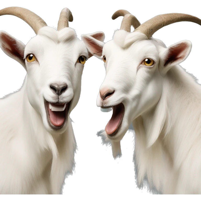 Two goats head-butting emoji
