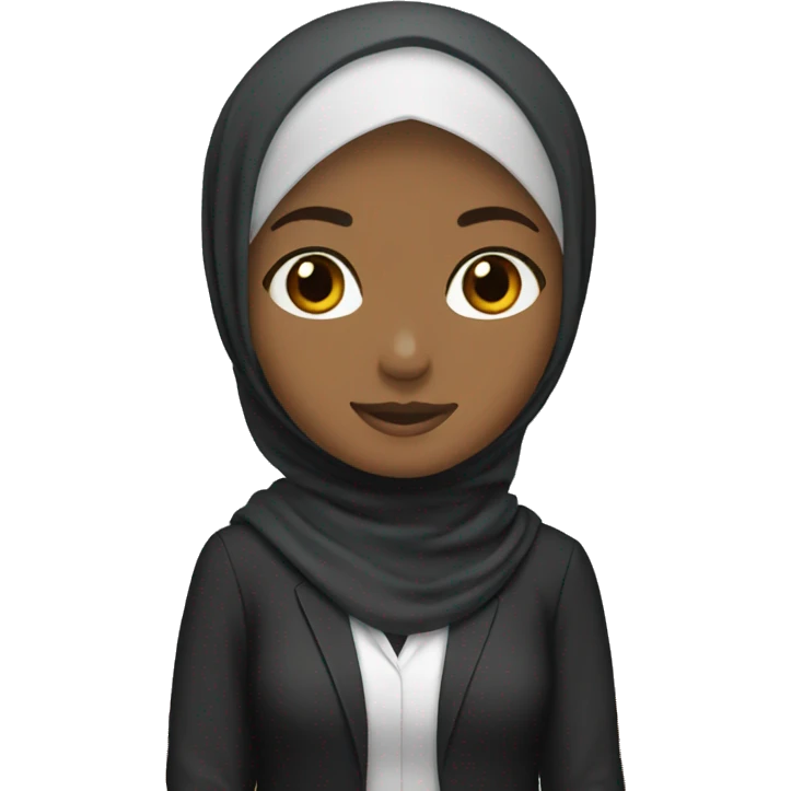 hijab teacher simple emoji