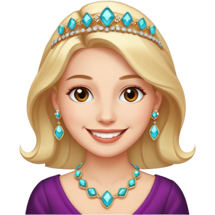 gem fan lover  with gem accessories emoji