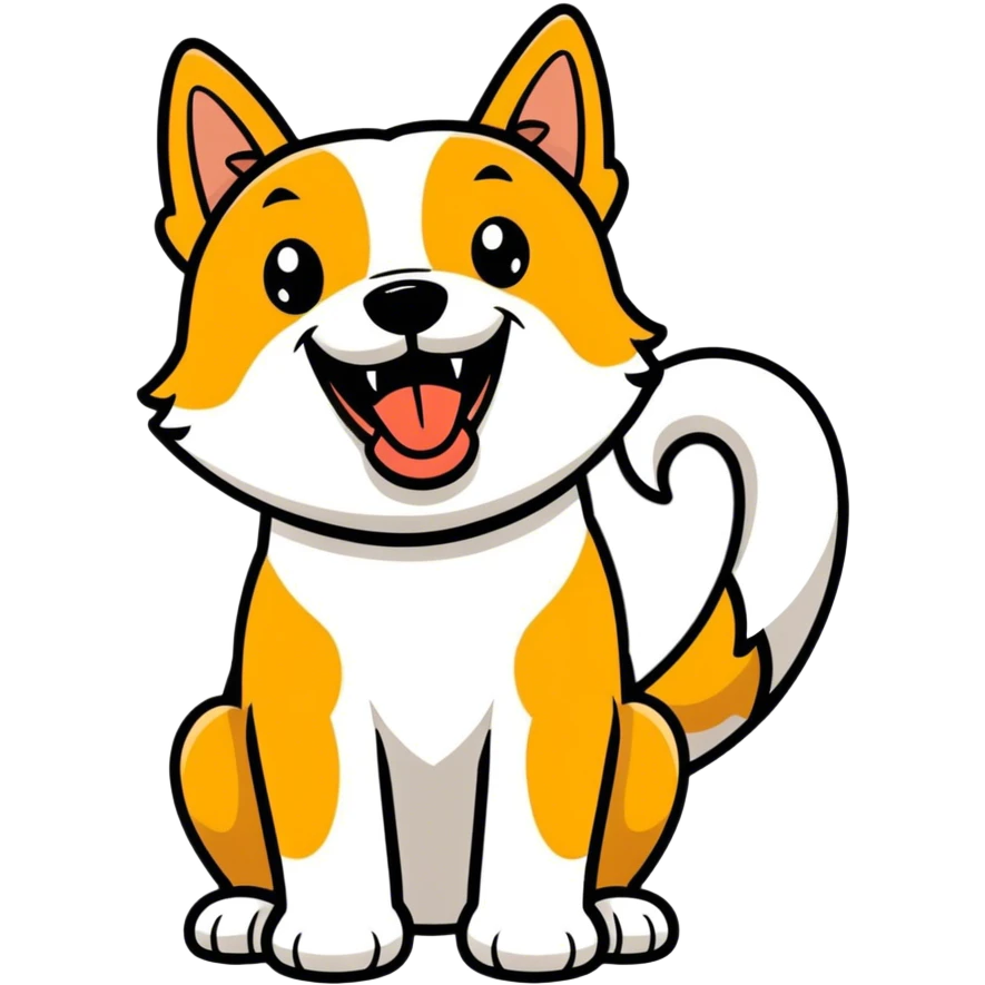 excited dog emoji