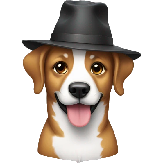 dog hat emoji