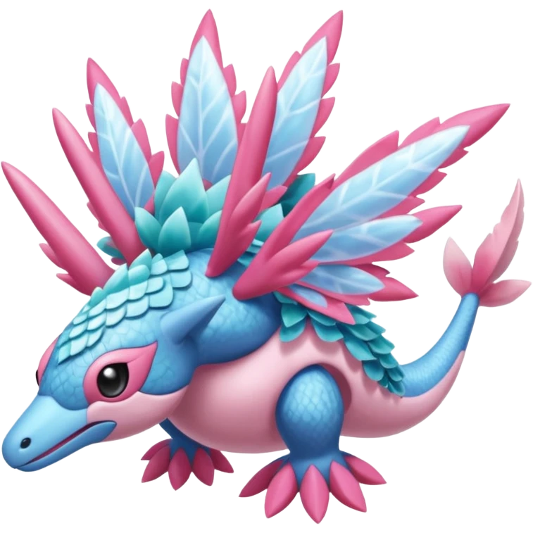 Frilly frilled Finned scaly furry maned Diancie-Palkia-Amaura-Aurorus-Salamence-aesthetic-fusion emoji