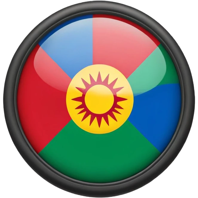 Un emoji de la bandera gitana emoji