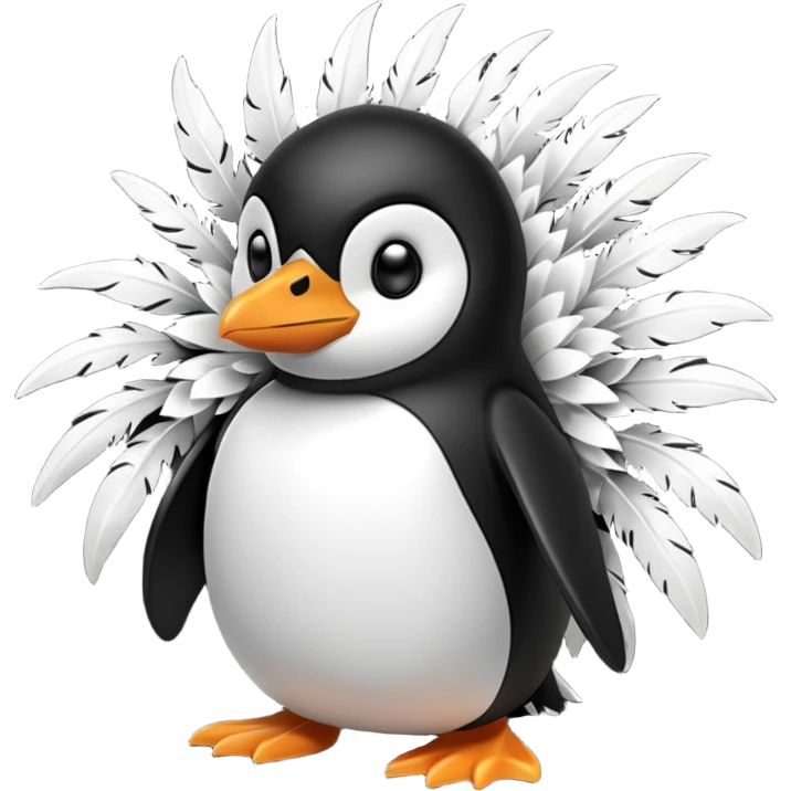 exploding penguin emoji