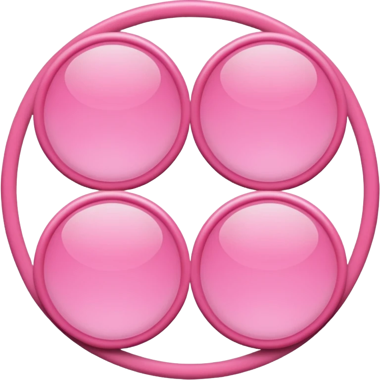 Two pink circles emoji
