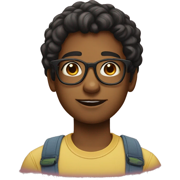 turn the nerd boy with glasses into a girl version emoji