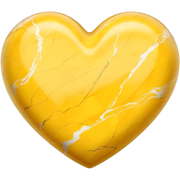 yellow heart with a marble texture emoji